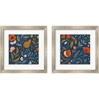 Framed Blue Botanical 2 Piece Framed Art Print Set