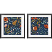 Framed Blue Botanical 2 Piece Framed Art Print Set