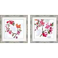 Framed 'Spring Floral 2 Piece Framed Art Print Set' border=