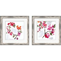 Framed 'Spring Floral 2 Piece Framed Art Print Set' border=