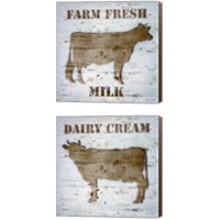 Framed Fresh Milk 2 Piece Canvas Print Set