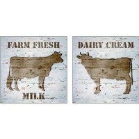 Framed Fresh Milk 2 Piece Art Print Set
