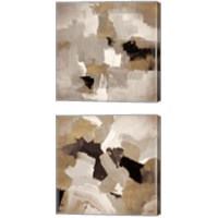 Framed 'Muted Abstract 2 Piece Canvas Print Set' border=