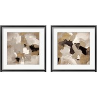 Framed Muted Abstract 2 Piece Framed Art Print Set