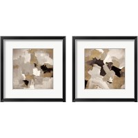 Framed Muted Abstract 2 Piece Framed Art Print Set