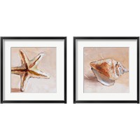 Framed 'Copper Sea Life 2 Piece Framed Art Print Set' border=