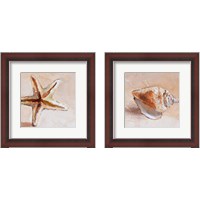 Framed 'Copper Sea Life 2 Piece Framed Art Print Set' border=