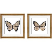 Framed Flutter Gold 2 Piece Framed Art Print Set