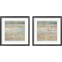 Framed Flying Beach Birds 2 Piece Framed Art Print Set