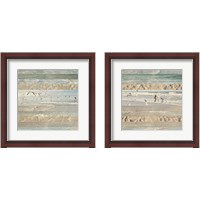 Framed Flying Beach Birds 2 Piece Framed Art Print Set