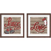 Framed Holiday Feelings on Wood 2 Piece Framed Art Print Set