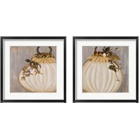 Framed White Ornament  2 Piece Framed Art Print Set