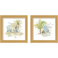 Framed Happy Place 2 Piece Framed Art Print Set