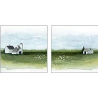 Framed 'Delilah's Farm 2 Piece Art Print Set' border=