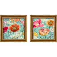 Framed Poppies in Bloom  2 Piece Framed Art Print Set