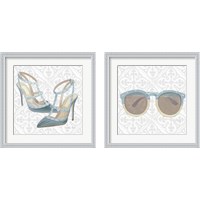 Framed 'Must Have Fashion Gray White 2 Piece Framed Art Print Set' border=