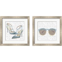 Framed 'Must Have Fashion Gray White 2 Piece Framed Art Print Set' border=