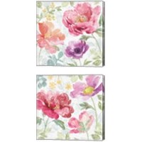 Framed 'Springtime Bloom 2 Piece Canvas Print Set' border=
