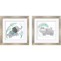 Framed Safari Cuties  2 Piece Framed Art Print Set