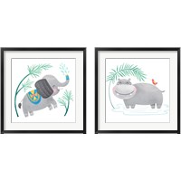Framed Safari Cuties  2 Piece Framed Art Print Set