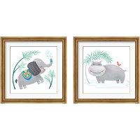 Framed Safari Cuties  2 Piece Framed Art Print Set