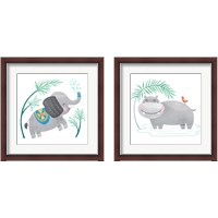 Framed Safari Cuties  2 Piece Framed Art Print Set