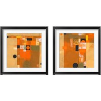 Framed 'Soleil  2 Piece Framed Art Print Set' border=
