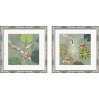 Framed 'Floating Motion 2 Piece Framed Art Print Set' border=