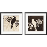 Framed 'Song Bird 2 Piece Framed Art Print Set' border=