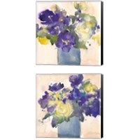 Framed 'Floral Beauties 2 Piece Canvas Print Set' border=