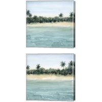 Framed 'Paradis 2 Piece Canvas Print Set' border=