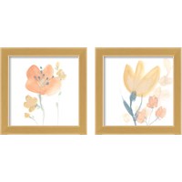 Framed 'Petite Petals 2 Piece Framed Art Print Set' border=