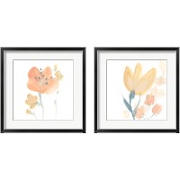 Framed 'Petite Petals 2 Piece Framed Art Print Set' border=