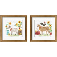 Framed 'Farm Market  2 Piece Framed Art Print Set' border=