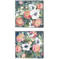 Framed 'Bewitching Bouquet 2 Piece Canvas Print Set' border=
