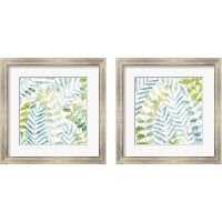 Framed 'Dancing Palms 2 Piece Framed Art Print Set' border=