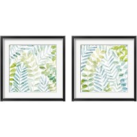 Framed 'Dancing Palms 2 Piece Framed Art Print Set' border=