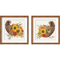 Framed 'Colorful Cornucopia 2 Piece Framed Art Print Set' border=