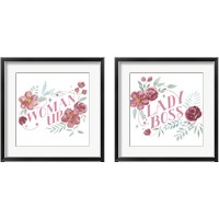 Framed 'Woman Up 2 Piece Framed Art Print Set' border=