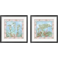 Framed 'Coastal Life 2 Piece Framed Art Print Set' border=