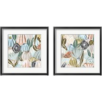 Framed 'Parasol Garden 2 Piece Framed Art Print Set' border=