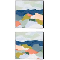 Framed 'Mountain Mosaic 2 Piece Canvas Print Set' border=