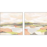 Framed 'Valley Song 2 Piece Art Print Set' border=