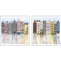 Framed 'Neighborhood  2 Piece Art Print Set' border=