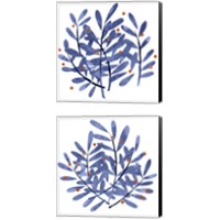 Framed 'Botanical Impressions 2 Piece Canvas Print Set' border=