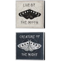 Framed 'Live by the Moon 2 Piece Canvas Print Set' border=