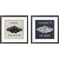 Framed 'Live by the Moon 2 Piece Framed Art Print Set' border=