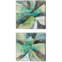 Framed 'In the Valley Abstract 2 Piece Canvas Print Set' border=