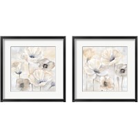 Framed Gray Poppy Garden 2 Piece Framed Art Print Set