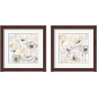 Framed Gray Poppy Garden 2 Piece Framed Art Print Set